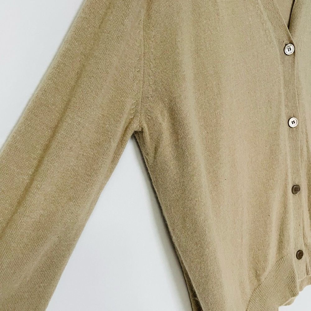 Pen Beige Lightweight V Neck Cardigan XL - Picture 2 of 8